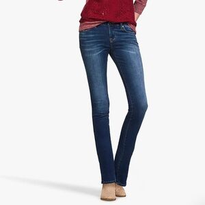 Lucky Brand Brooke straight leg dark wash jeans size 10 casual classic